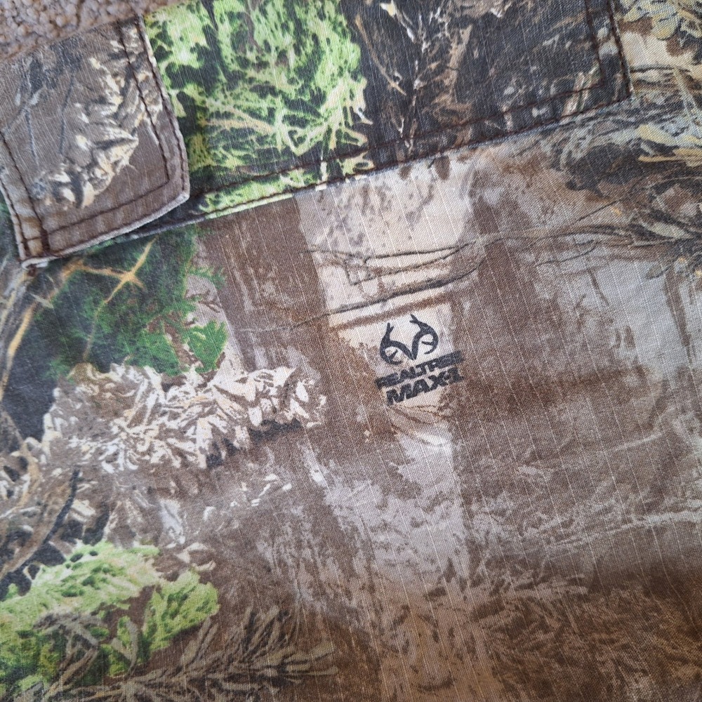 Rustic Ridge Ripstop Realtree Max Camo Pants Mens Cargo Adjustable Large - Picture 4 of 7